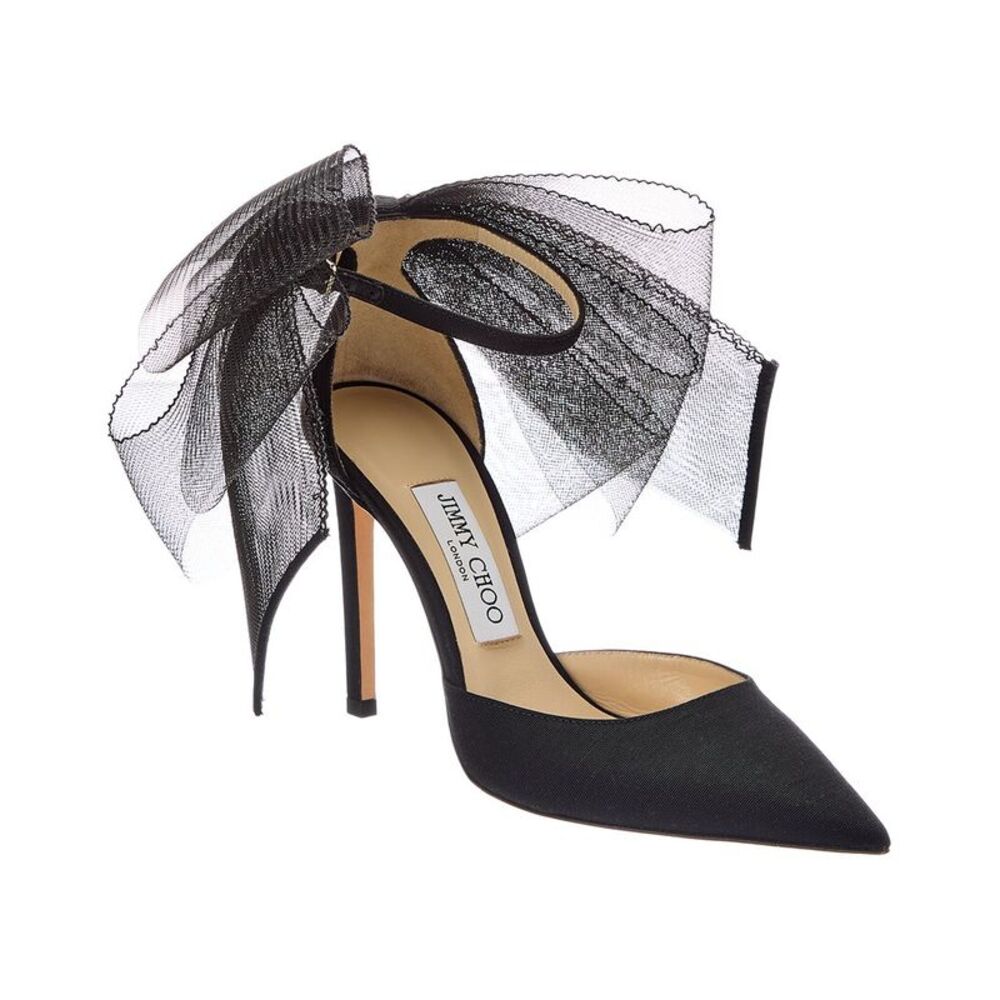 Jimmy Choo Averly 100 Grosgrain Pump, Black